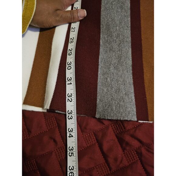 Shein Plus Size Striped Sweater Knit Skirt 1XL Long Casual - Picture 4 of 5